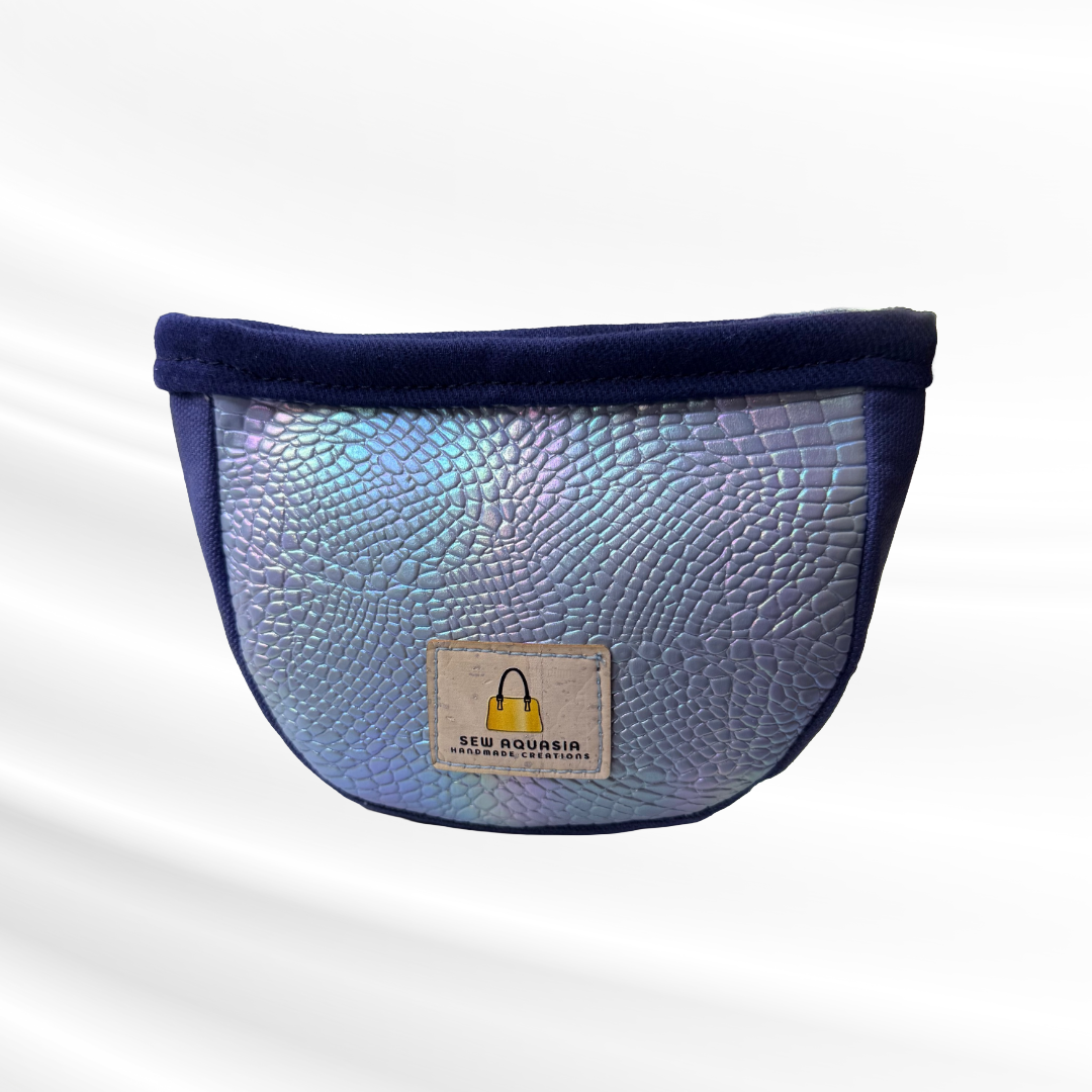 Modern Mini Coin Pouch – Iridescent Croc